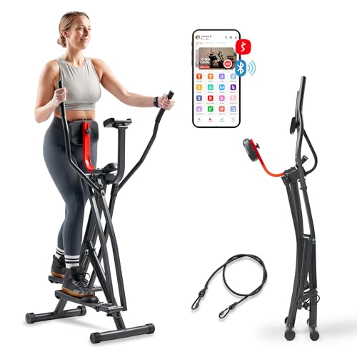 Sunny Health Air Walk Pro Elliptical, 220 LB Max, 30″ Stride