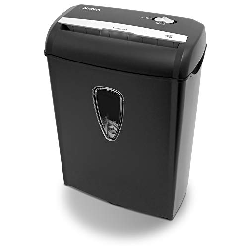 Aurora 8-Sheet Cross-Cut Shredder with Basket