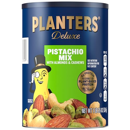 PLANTERS Pistachio Nut Mix: Almonds, Cashews, Kosher 1lb 2.5oz