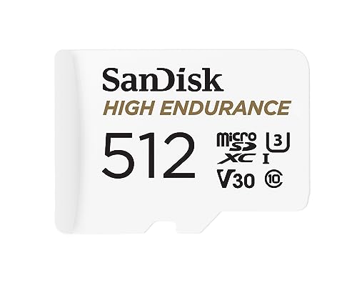 SanDisk 512GB High Endurance microSDXC Card with Adapter