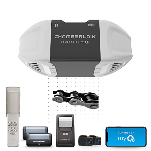 Chamberlain Smart Garage Opener, Chain Drive, 1/2-HP Motor