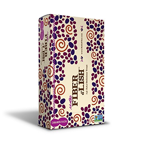 NuGO Cinnamon Raisin High Fiber Bars, Vegan, 16 Pack