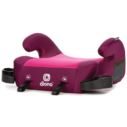 Diono Solana 2 XL, Pink Booster Seat, Lightweight, Dual Latch, 2022