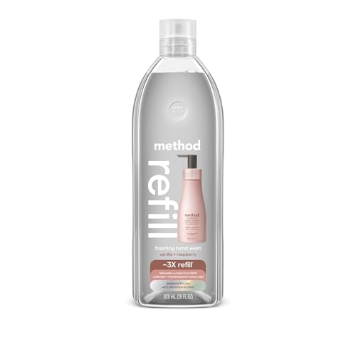 Method Foaming Hand Soap Refill, Vanilla Raspberry, 28 Fl Oz