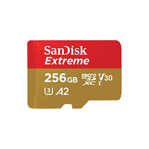 SanDisk 256GB Extreme microSDXC Card, 190MB/s, 4K, A2