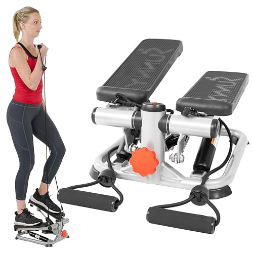 Sunny Health & Fitness 2-in-1 Mini Stair Stepper with LCD Monitor