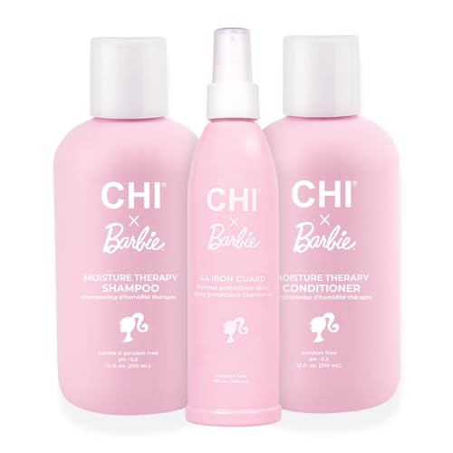 CHI x Barbie Dream Pink Hair Care Kit, 3 Products
