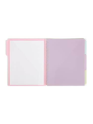Smead Poly Organizer, 6 Tabs, 12 Pockets, Letter, Pastel