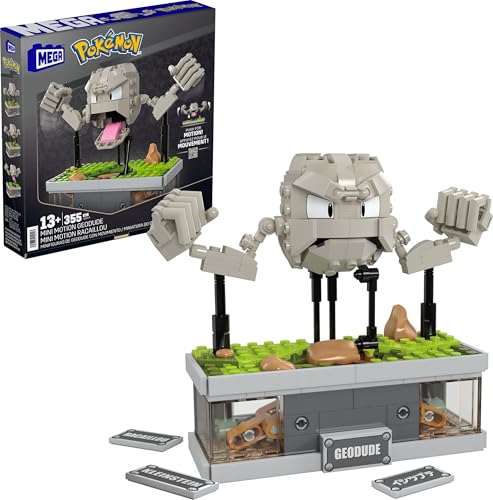 Pokémon Building Set: Geodude, 343 Pieces, 5″ Collectible Model