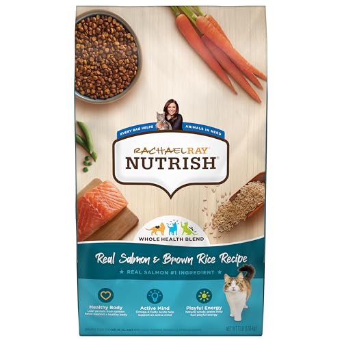Rachael Ray Nutrish Salmon & Brown Rice Cat Food, 3lb