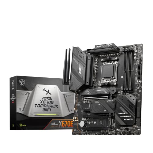 MSI MAG X670E Tomahawk WiFi Gaming Motherboard, AMD AM5 DDR5
