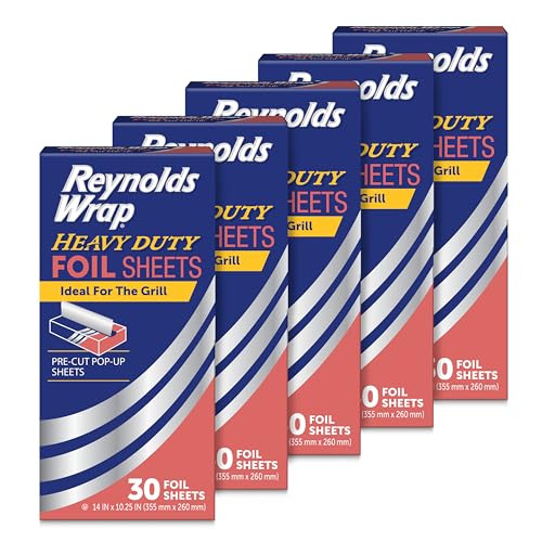 Reynolds Heavy Duty Pre-Cut Aluminum Foil Sheets, 150 Count