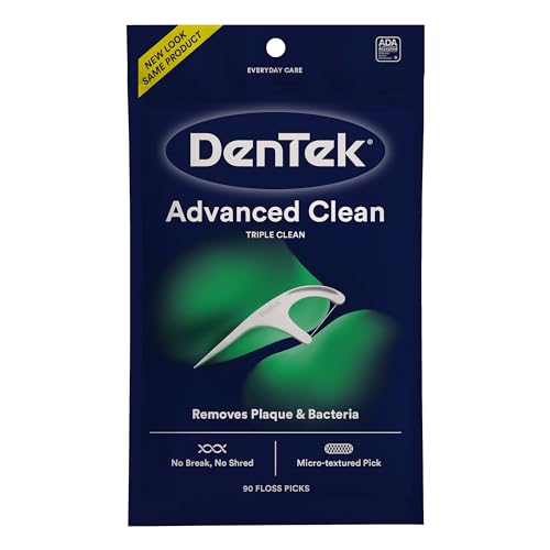DenTek Triple Clean Floss Picks, 90 Count