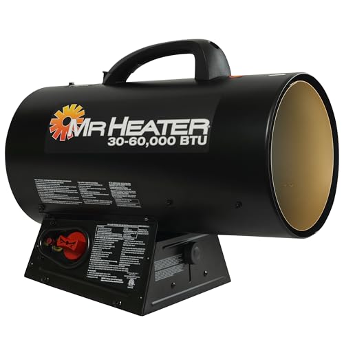 Mr. Heater 60,000 BTU Portable Propane Air Heater, Black