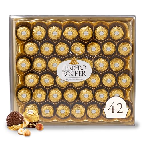 Ferrero Rocher 42-Count Chocolate Gift Box, 18.5 oz