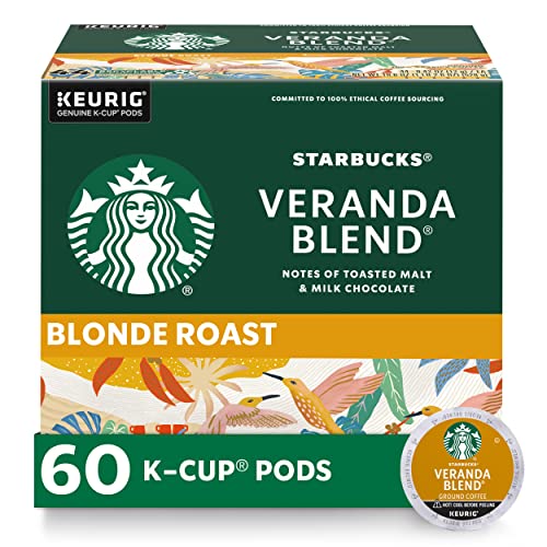 Starbucks Veranda Blend Blonde Roast K-Cups, 60 Pods Total