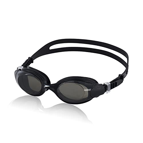 Speedo Unisex Swim Goggles, Black/Smoke, Hydrosity