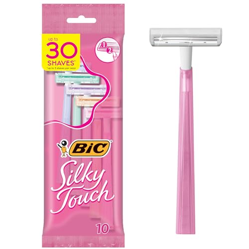 BIC Silky Touch Women’s 2-Blade Disposable Razors, 10-Pack