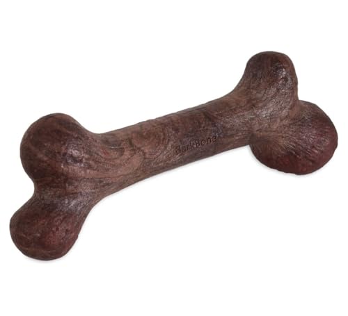 Pet Qwerks BarkBone – Nylon Dog Bone, Bacon Flavor, 9.75″