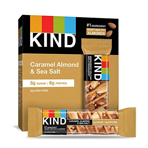 KIND Nut Bars, Caramel Almond Sea Salt, Gluten Free, 6-Pack
