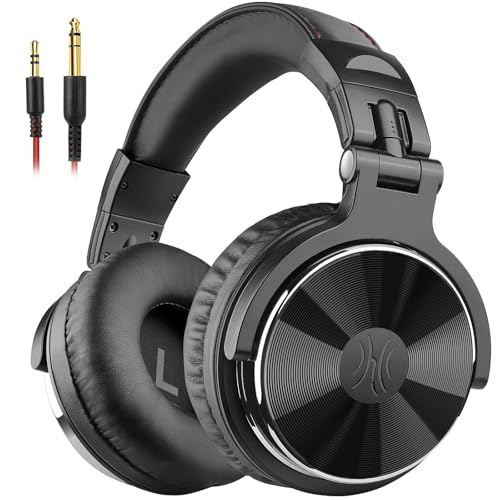 OneOdio Hi-Res Studio DJ Headphones with 50mm Drivers – Black