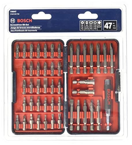BOSCH 47-Piece High-Carbon Steel Screwdriver Bit Set