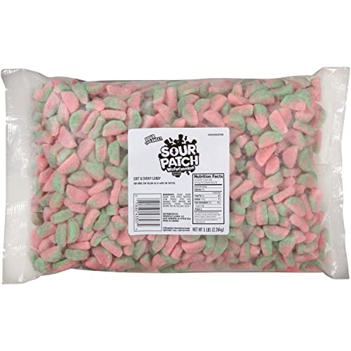 SOUR PATCH KIDS Watermelon Candy, 5 lb Bulk Pack