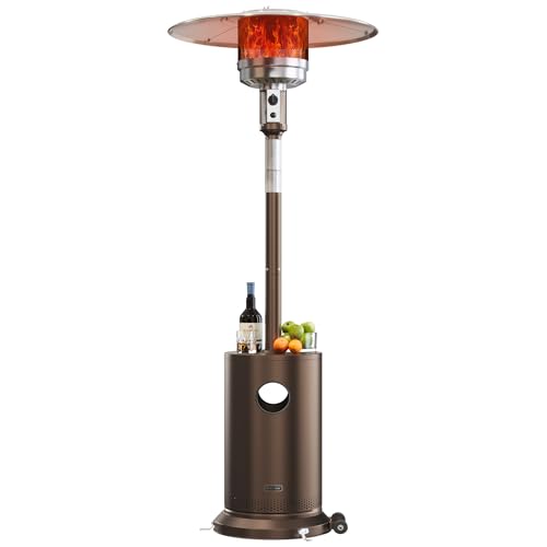 EAST OAK 48,000 BTU Outdoor Patio Heater with Table