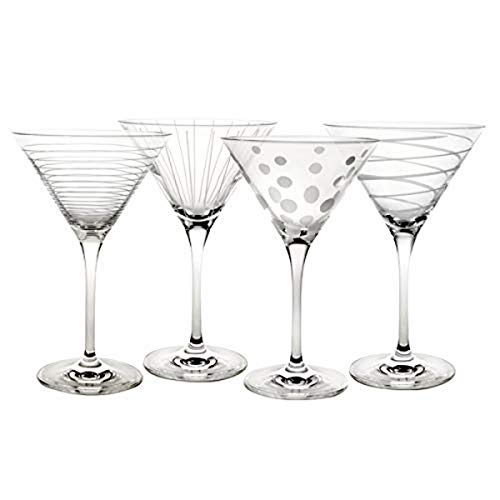 Mikasa Cheers 10oz Martini Glasses, Set of 4