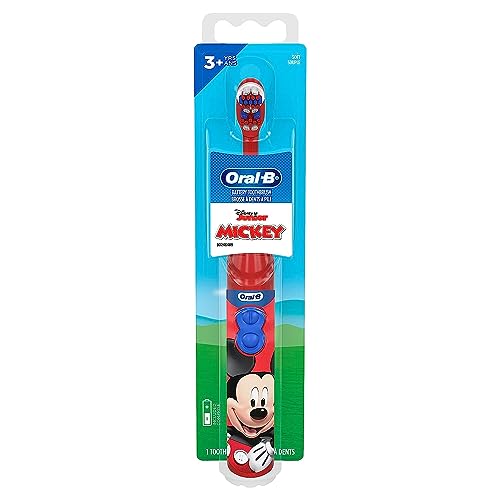 Oral-B Kid’s Mickey Mouse Battery Toothbrush, Soft Bristles