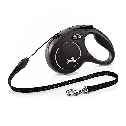 FLEXI Retractable 16 ft. Dog Leash for Medium Dogs, Black