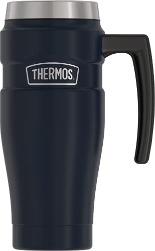 THERMOS Travel Mug, 16oz, Midnight Blue, Vacuum-Insulated