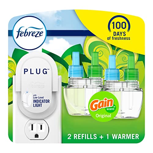 Febreze Plug-In Air Freshener Starter Kit, Gain Scent