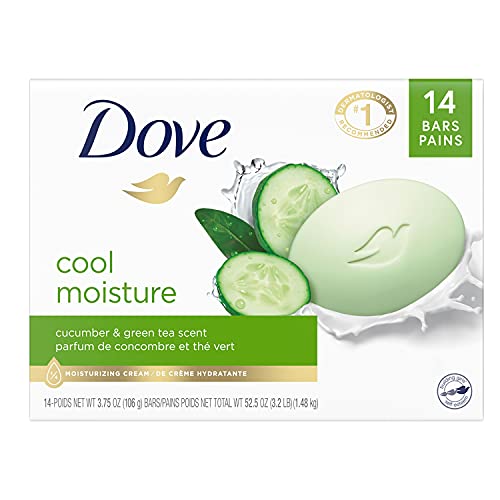 Dove Cucumber & Green Tea Beauty Bar, 14-Pack, 3.75 oz