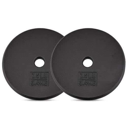 Yes4All 7.5 lb Cast Iron Weight Plates (Pair)