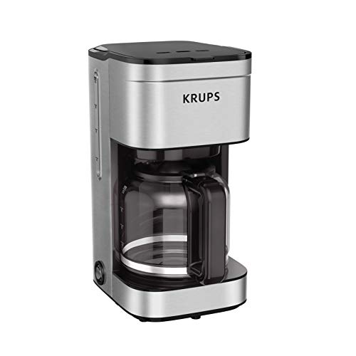 KRUPS Simply Brew 10-Cup Drip Coffee Maker, Stainless Steel