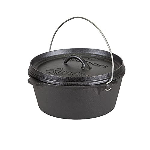 Stansport 4 Qt Pre-Seasoned Cast Iron Dutch Oven