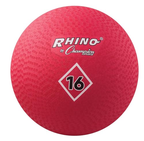 Champion Sports 16-Inch Red Playground Ball, PG16RD