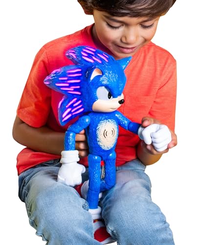 Sonic 12″ Talking Figure with 30+ Phrases, Light-Up Eyes