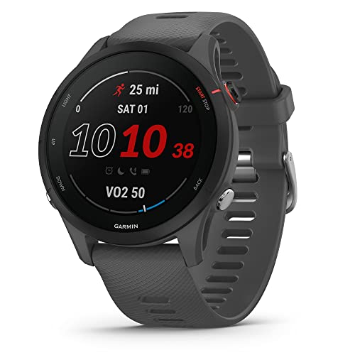 Garmin Forerunner 255 GPS Running Smartwatch, Slate Gray