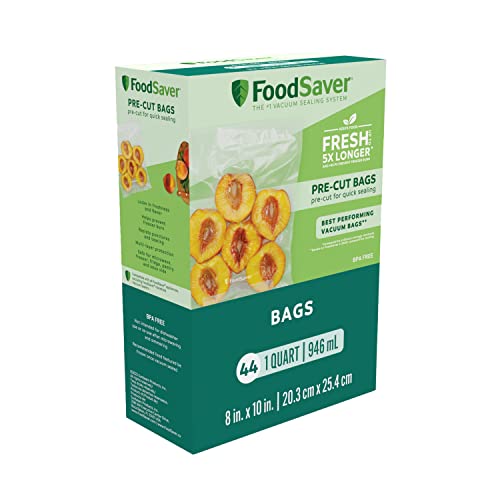 FoodSaver Vacuum Sealer Bags, 1 Quart, 44 Pack