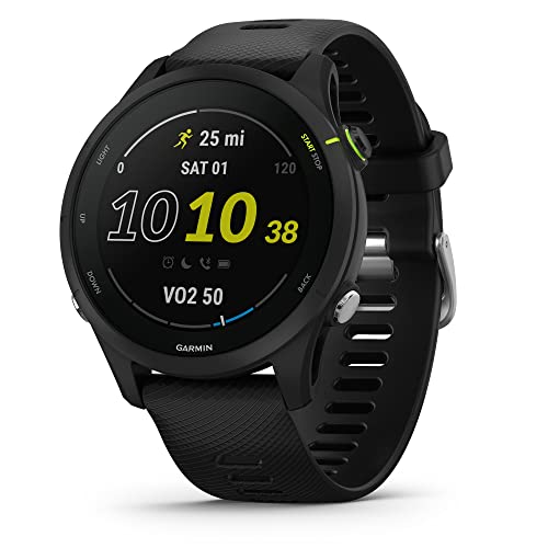 Garmin Forerunner 255 Music GPS Running Smartwatch, Black