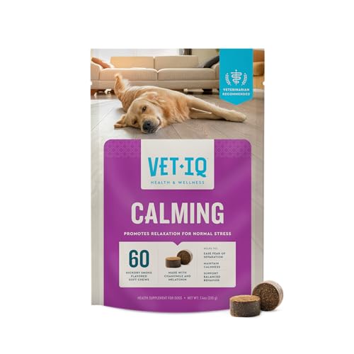 VetIQ Calming Chews for Dogs, Stress & Anxiety Relief, 60 Count