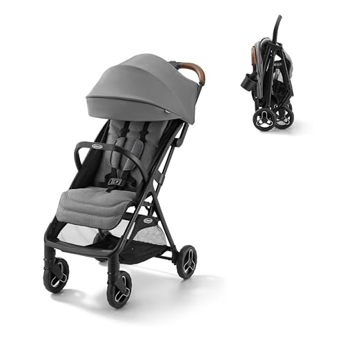 Graco Ready2Jet Compact Travel Stroller, Auto-Fold, Kingston
