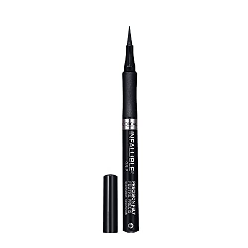 L’Oréal Infallible Waterproof Black Eyeliner, Smudge Resistant, 0.03 fl oz