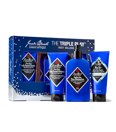 Jack Black Men’s Skincare Gift Set: Cleanser, Moisturizer, Body Wash