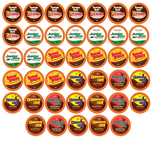 Tootsie Roll Hot Chocolate Pods Variety Pack, Keurig Compatible, 40 Count