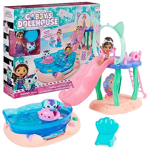 Gabby’s Dollhouse Purr-ific Pool Playset with Gabby & MerCat Figures