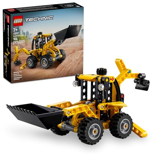 LEGO Technic Backhoe Loader Toy Set, Ages 7+ – 42197