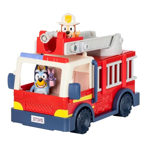 Bluey Firetruck with Bingo & Bob Bilby Figures, Stickers